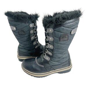 Sorel TOFINO II Youth Waterproof Boot Girl's Black Snow Boot Winter Boot Size 4